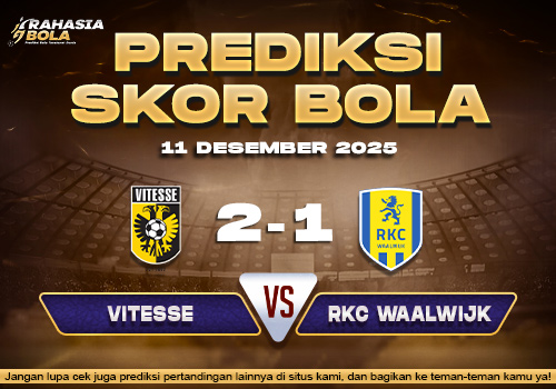 Prediksi Skor Bola Vitesse vs RKC Waalwijk 11 Desember 2025