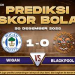 Prediksi Skor Bola Wigan vs Blackpool 20 Desember 2025