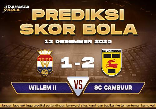 Prediksi Skor Bola Willem II vs Cambuur 13 Desember 2025