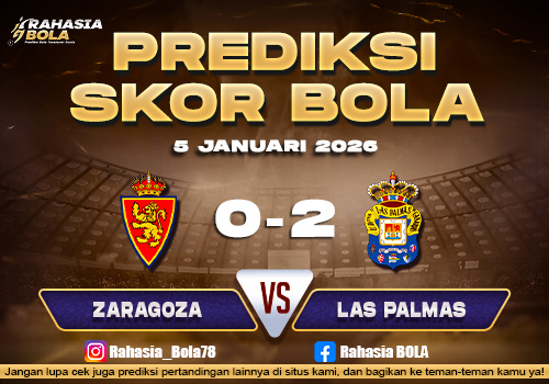 Prediksi Skor Bola Zaragoza vs Las Palmas 5 Januari 2026