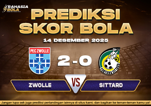Prediksi Skor Bola Zwolle vs Sittard 14 Desember 2025