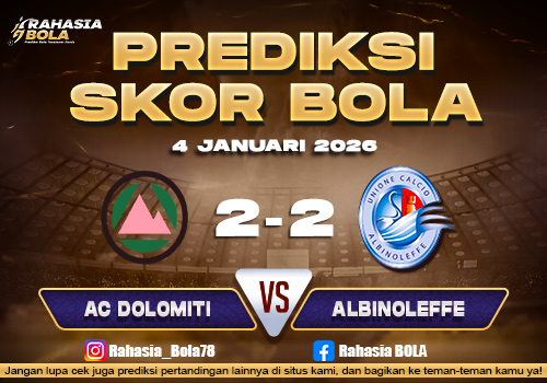 Prediksi Skor Bola AC Dolomiti vs Albinoleffe 4 Januari 2026
