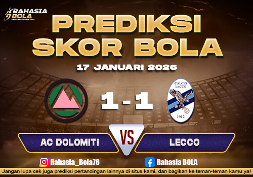 Prediksi Skor Bola AC Dolomiti vs Lecco 17 Januari 2026