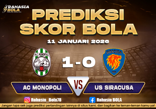 Prediksi Skor Bola AC Monopoli vs US Siracusa 11 Januari 2026