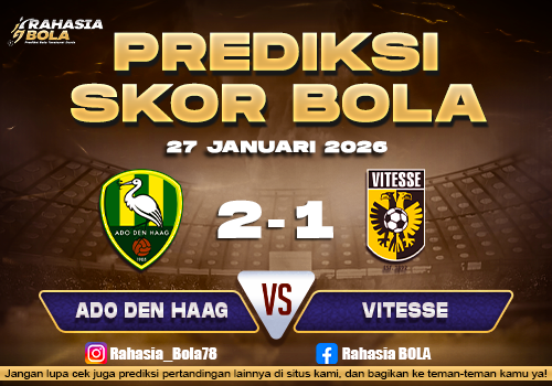Prediksi Skor Bola ADO Den vs Vitesse 27 Januari 2026