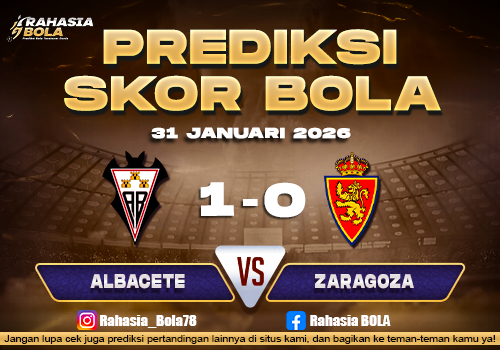 Prediksi Skor Bola Albacete vs Zaragoza 31 Januari 2026