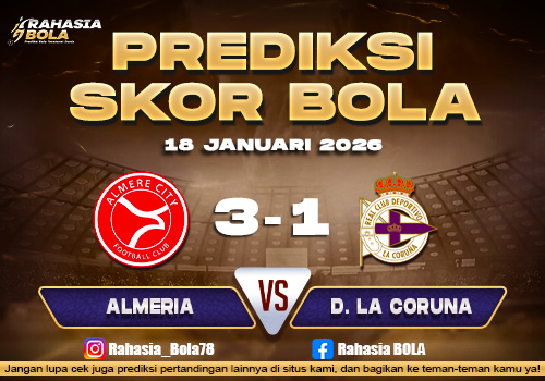 Prediksi Skor Bola Almeria vs D. La Coruna 18 Januari 2026