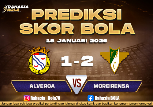 Prediksi Skor Bola Alverca vs Moreirense 18 Januari 2026