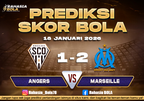 Prediksi Skor Bola Angers vs Marseille 18 Januari 2026