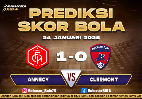 Prediksi Skor Bola Annecy vs Clermont 24 Januari 2026