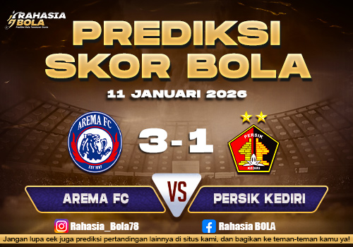 Prediksi Skor Bola Arema FC vs Persik 11 Januari 2026