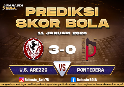 Prediksi Skor Bola Arezzo vs Pontedera 11 Januari 2026