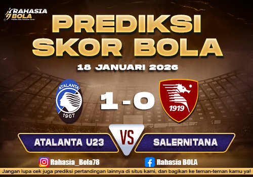 Prediksi Skor Bola Atalanta U23 vs Salernitana 18 Januari 2026