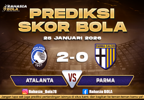 Prediksi Skor Bola Atalanta vs Parma 25 Januari 2026