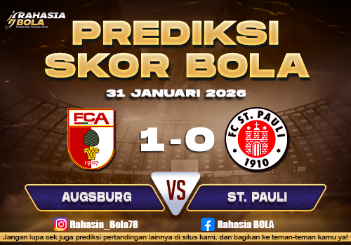 Prediksi Skor Bola Augsburg vs St. Pauli 31 Januari 2026