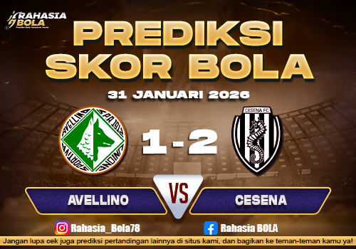 Prediksi Skor Bola Avellino vs Cesena 31 Januari 2026