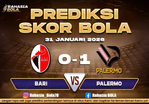 Prediksi Skor Bola Bari vs Palermo 31 Januari 2026