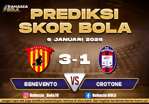 Prediksi Skor Bola Benevento vs Crotone 6 Januari 2026 1