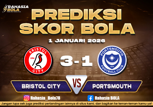 Prediksi Skor Bola Bristol vs Portsmouth 1 Januari 2026