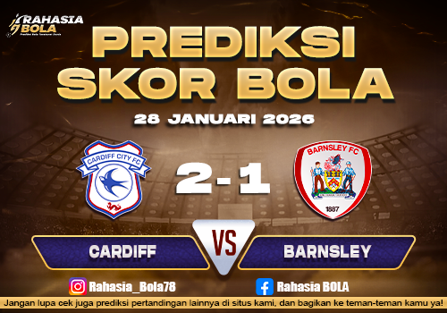 Prediksi Skor Bola Cardiff vs Barnsley 28 Januari 2026