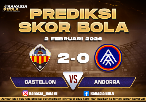 Prediksi Skor Bola Castellon vs Andorra 2 Februari 2026
