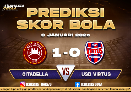 Prediksi Skor Bola Cittadella vs USD Virtus 3 Januari 2026