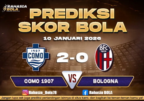Prediksi Skor Bola Como 1907 vs Bologna 10 Januari 2026