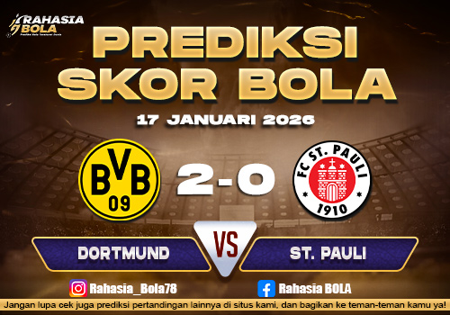 Prediksi Skor Bola Dortmund vs St. Pauli 17 Januari 2026