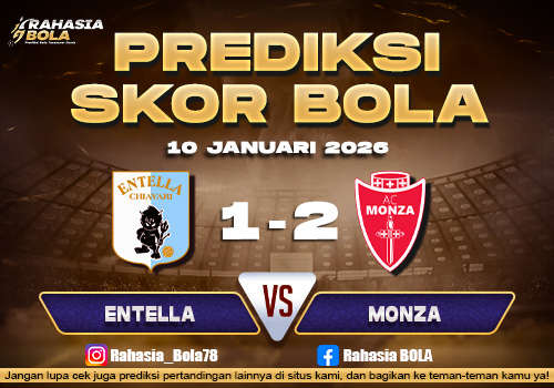 Prediksi Skor Bola Entella vs Monza 10 Januari 2026
