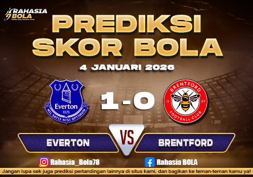 Prediksi Skor Bola Everton vs Brentford 4 Januari 2026