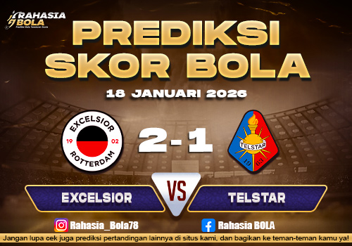 Prediksi Skor Bola Excelsior vs Telstar 18 Januari 2026