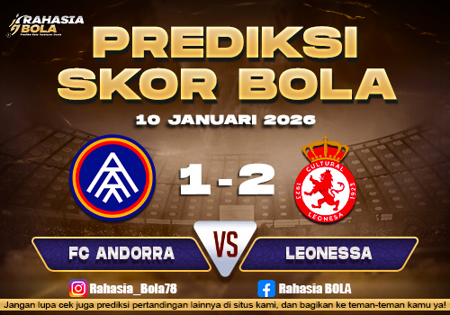 Prediksi Skor Bola FC Andorra vs Leonessa 10 Januari 2026