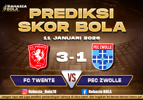 Prediksi Skor Bola FC Twente vs PEC Zwolle 11 Januari 2026