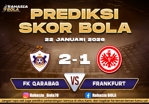 Prediksi Skor Bola FK Qarabag vs Frankfurt 22 Januari 2026