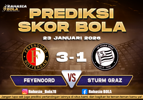 Prediksi Skor Bola Feyenoord vs Sturm Graz 23 Januari 2026