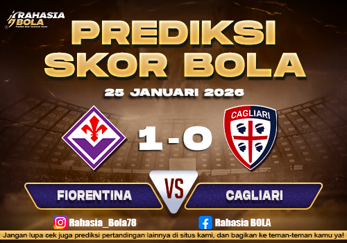 Prediksi Skor Bola Fiorentina vs Cagliari 25 Januari 2026