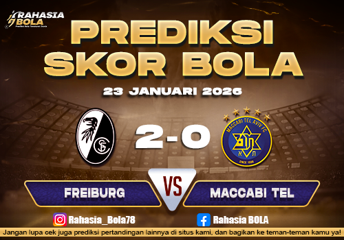 Prediksi Skor Bola Freiburg vs Maccabi Tel 23 Januari 2026