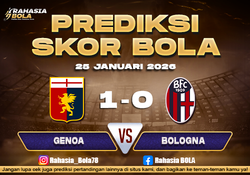 Prediksi Skor Bola Genoa vs Bologna 25 Januari 2026