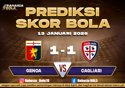 Prediksi Skor Bola Genoa vs Cagliari 13 Januari 2026