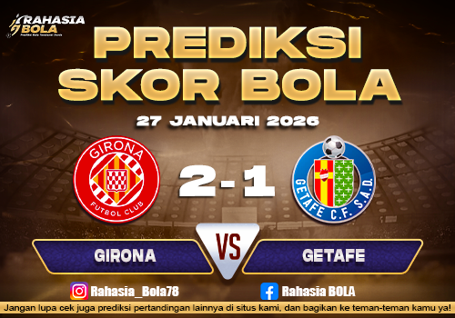 Prediksi Skor Bola Girona vs Getafe 27 Januari 2026