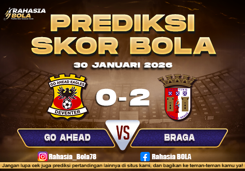 Prediksi Skor Bola Go Ahead vs Braga 30 Januari 2026