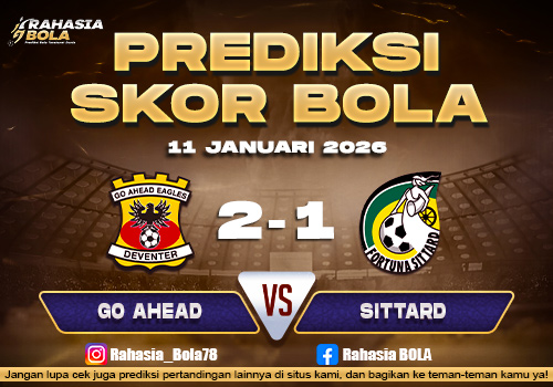 Prediksi Skor Bola Go Ahead vs Fortuna Sittard 11 Januari 2026