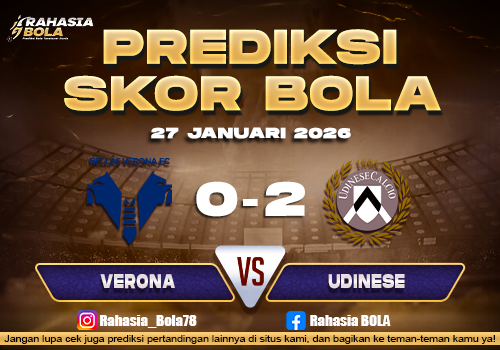 Prediksi Skor Bola Hellas Verona vs Udinese 27 Januari 2026