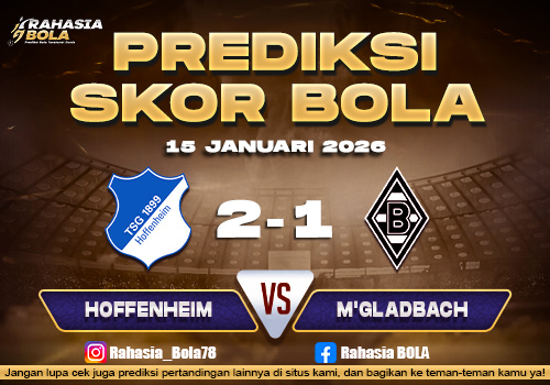 Prediksi Skor Bola Hoffenheim vs M'gladbach 15 Januari 2026