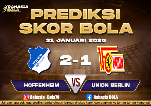 Prediksi Skor Bola Hoffenheim vs Union Berlin 31 Januari 2026