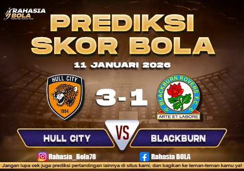 Prediksi Skor Bola Hull vs Blackburn 11 Januari 2026