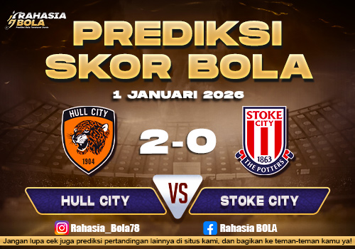 Prediksi Skor Bola Hull vs Stoke 1 Januari 2026