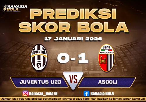 Prediksi Skor Bola Juventus U23 vs Ascoli 17 Januari 2026