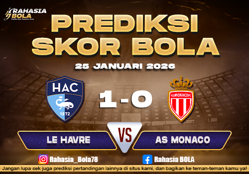 Prediksi Skor Bola Le Havre vs Monaco 25 Januari 2026