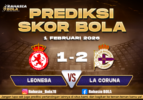 Prediksi Skor Bola Leonesa vs D. La Coruna 1 Februari 2026